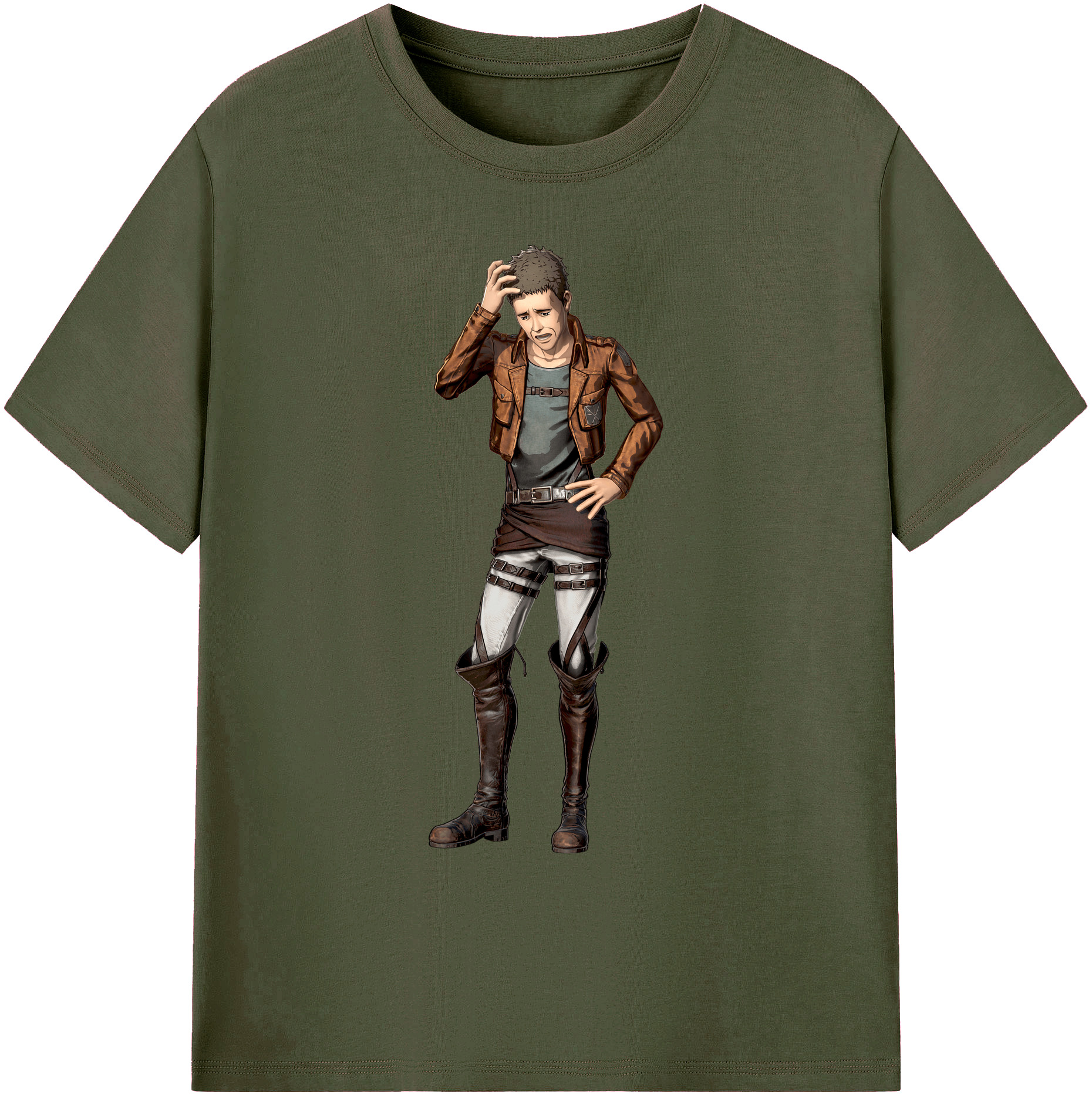 （画像用） 進撃の巨人 Attack on Titan 綿100％ メンズ半袖Tシャツ｜肌触りやわらか＆通気性